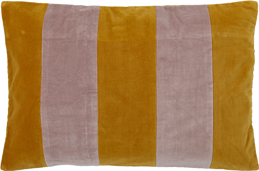 Kissenhülle BLOCK Turmeric / Mauve 40x60  